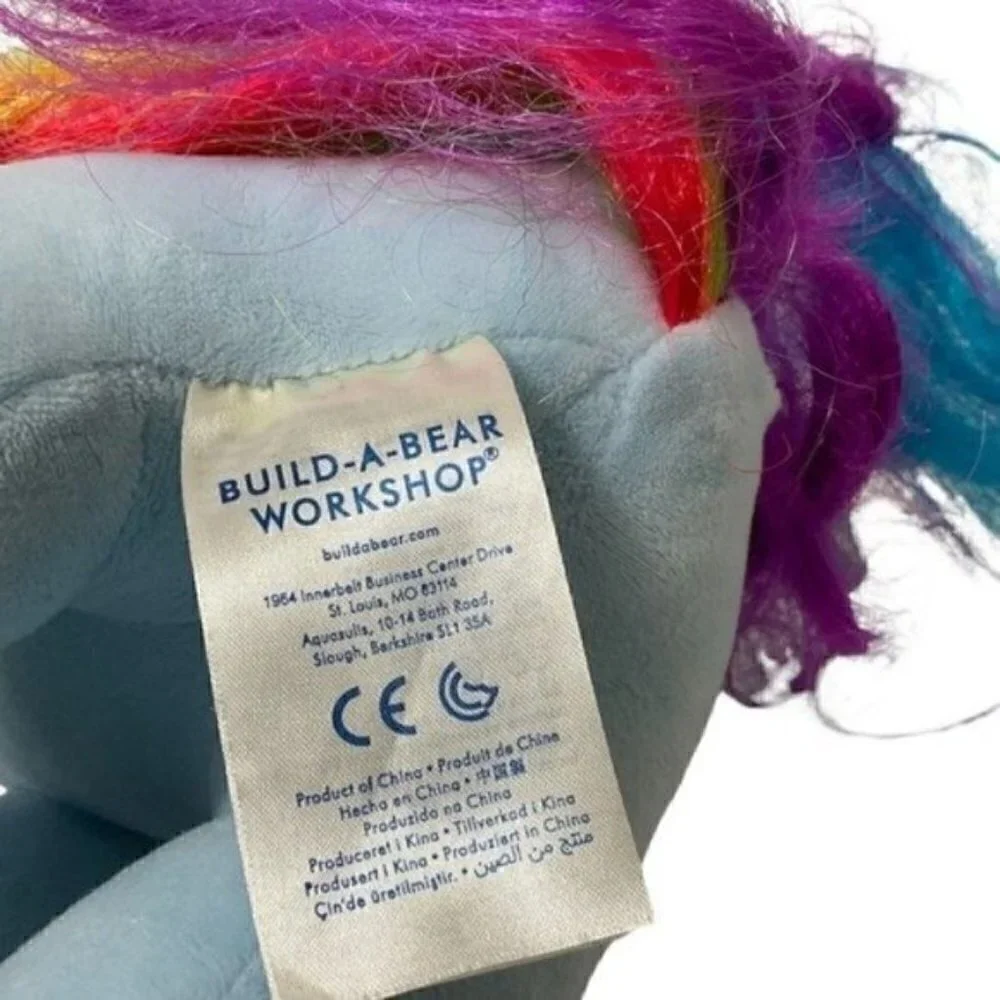 BUILD-A-BEAR My Little Pony Limited Edition Rainbow Dash Pegasus 2018 15” plush